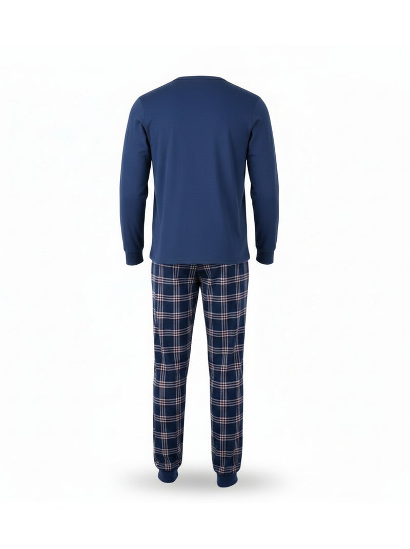 Pigiama uomo ozabi pile ricamo weekend vibes Blu marino - Kiabi