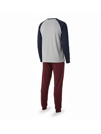 Pigiama uomo pile foderato ricamo new york ozabi
