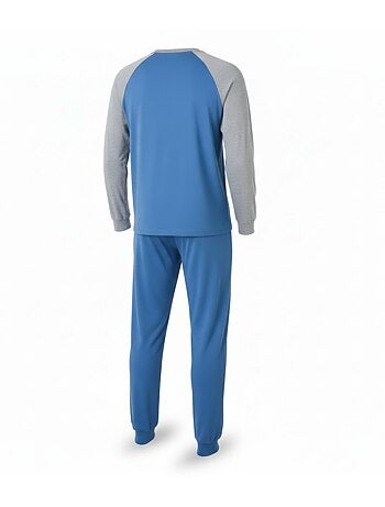 Pigiama uomo pile raglan ricamato ozabi
