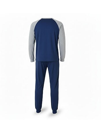 Pigiama uomo pile raglan ricamato ozabi