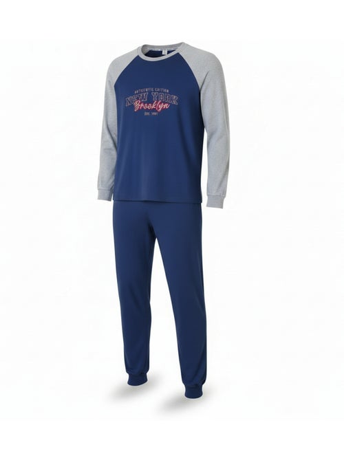 Pigiama uomo pile raglan ricamato ozabi - Kiabi Pigiama uomo pile raglan ricamato ozabi - Kiabi