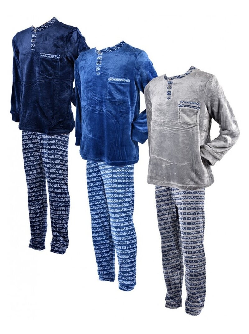 Pigiama Uomo POLAIRE ECO Blu - Kiabi