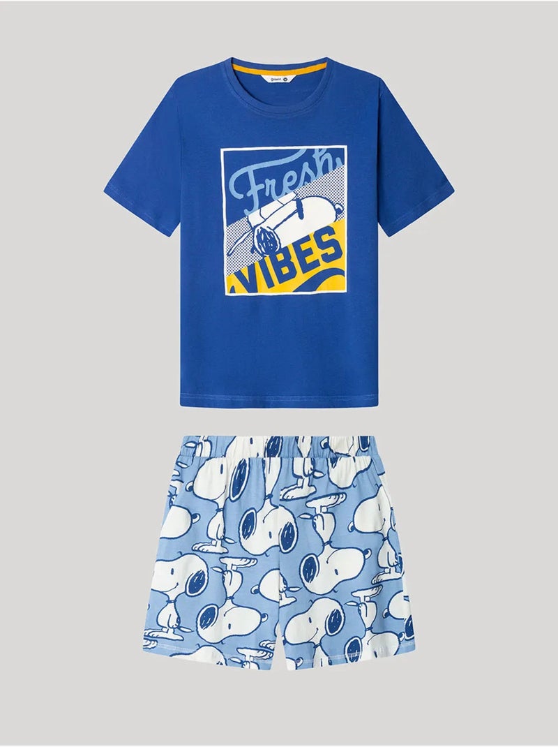Pigiama uomo Snoopy Blu marino - Kiabi