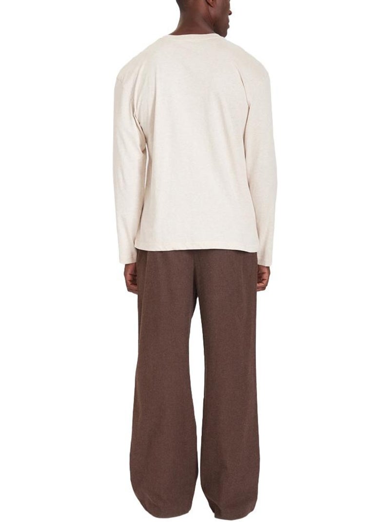 Pigiama Uomo Tommy Hilfiger in Flanella Beige - Kiabi