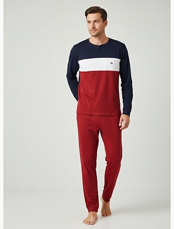 Pigiama Uomo Tricolore Microfibra Stretch C2520