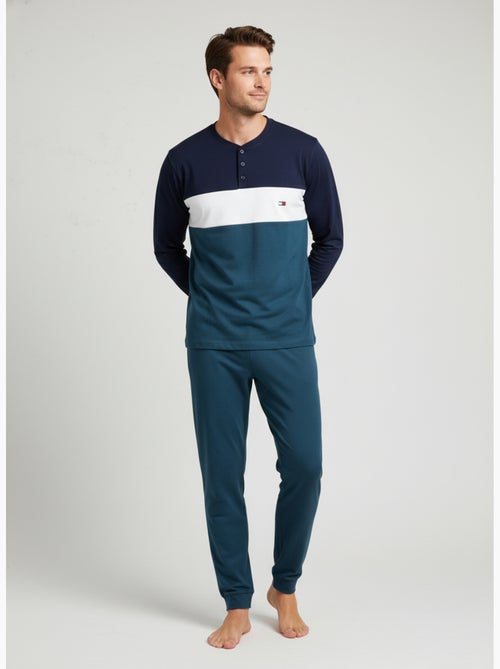 Pigiama Uomo Tricolore Microfibra Stretch C2520 - Kiabi