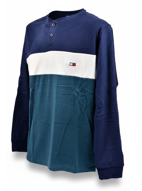 Pigiama Uomo Tricolore Microfibra Stretch C2520 - Kiabi