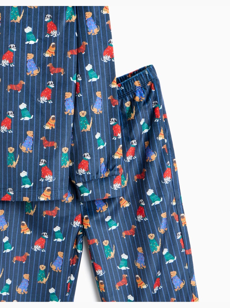 Pigiama vellutato, mo fashion Blu - Kiabi