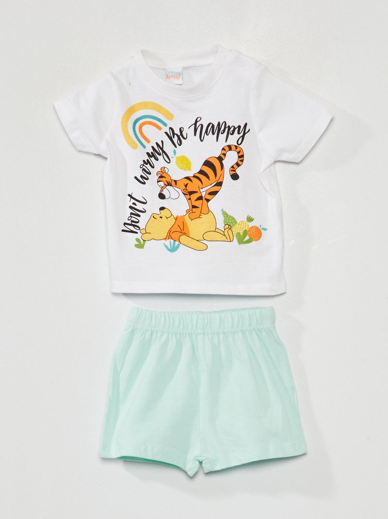 Pigiama 'Winnie the Pooh' in jersey - 2 pezzi BIANCO - Kiabi