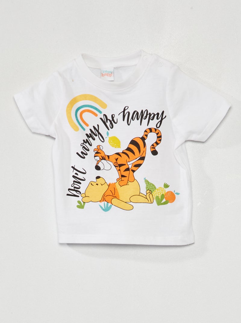 Pigiama 'Winnie the Pooh' in jersey - 2 pezzi BIANCO - Kiabi