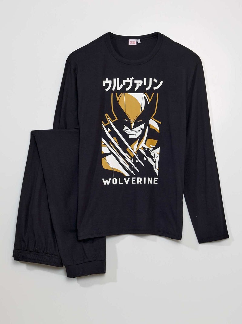 Pigiama 'Wolverine' 2 pezzi NERO - Kiabi