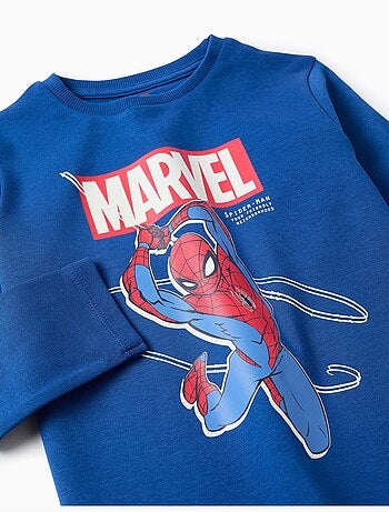 Pigiami a manica lunga che si illuminano al buio con spider-man