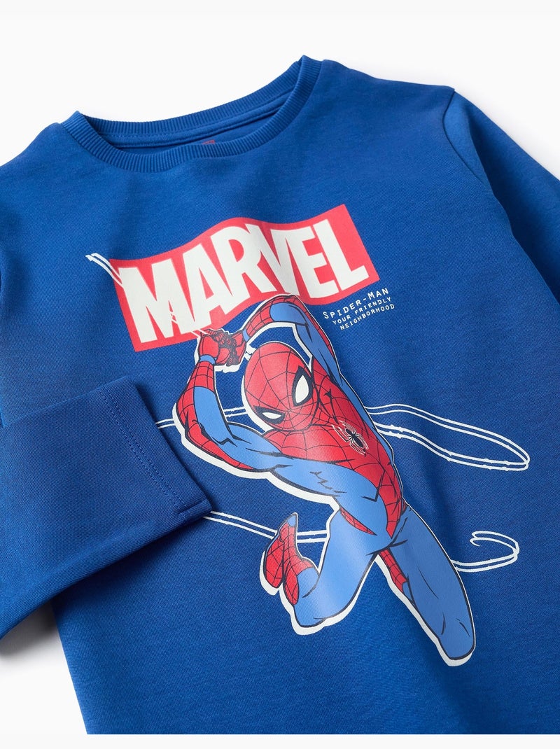 Pigiami a manica lunga che si illuminano al buio con spider-man Blu chiaro - Kiabi