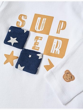 Pigiami a manica lunga con motivo a stella