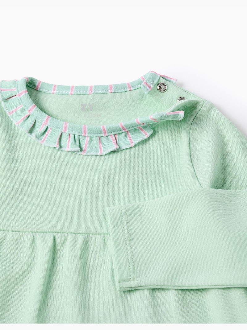 Pigiami a manica lunga con righe Verde chiaro - Kiabi