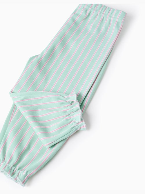 Pigiami a manica lunga con righe - Kiabi