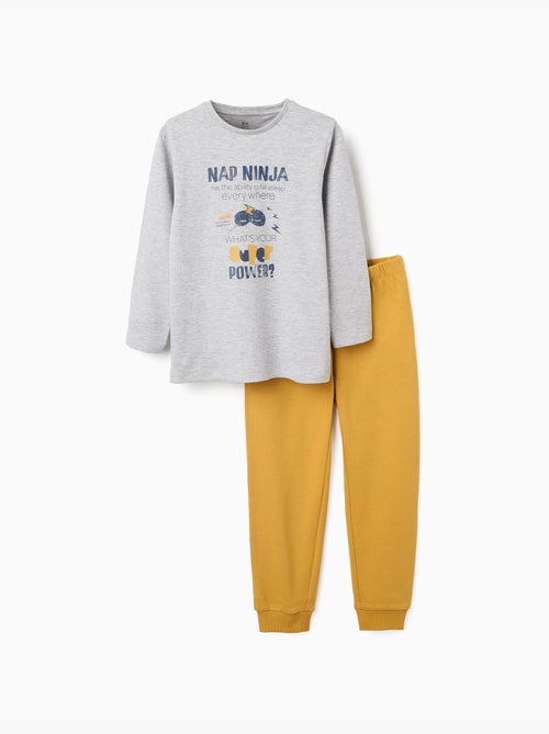 Pigiami a manica lunga con stampa nap ninja - Kiabi