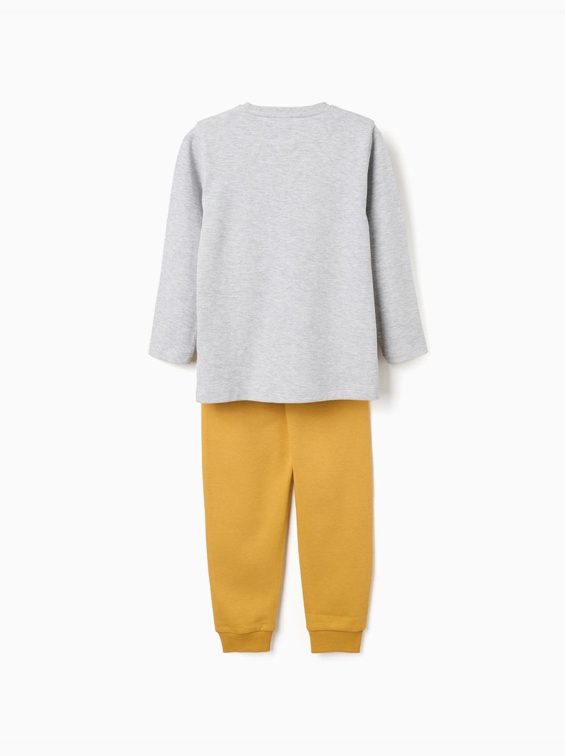 Pigiami a manica lunga con stampa nap ninja Grigio chiaro - Kiabi