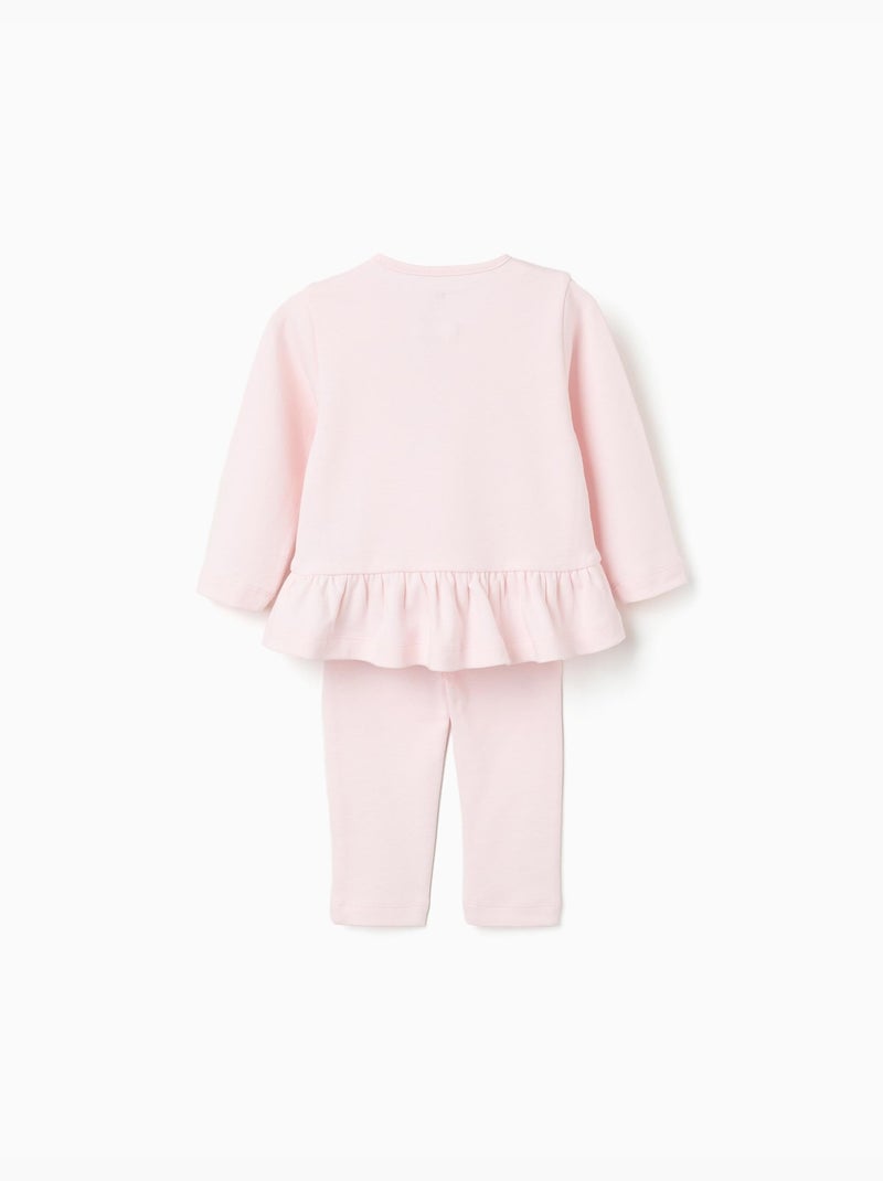 Pigiami a manica lunga con stampa Rosa chiaro - Kiabi