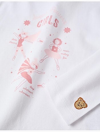 Pigiami a manica lunga con stampa super power girls