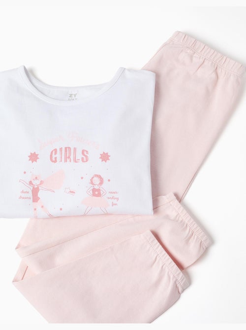 Pigiami a manica lunga con stampa super power girls - Kiabi