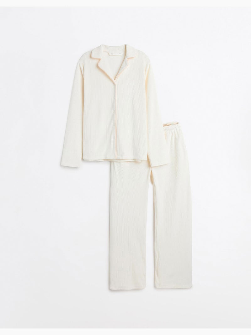 Pigiami di velluto, MO Fashion Bianco - Kiabi