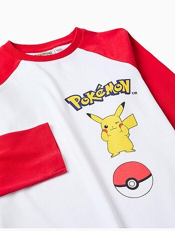 Pigiami in cotone a manica lunga con stampa pokémon