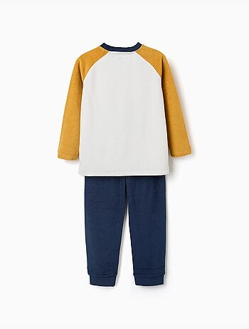 Pigiami in velluto con stampa sul petto