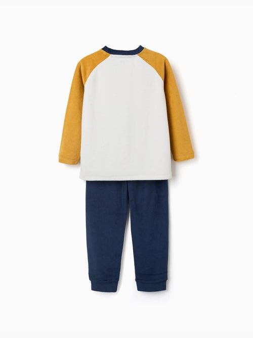 Pigiami in velluto con stampa sul petto - Kiabi