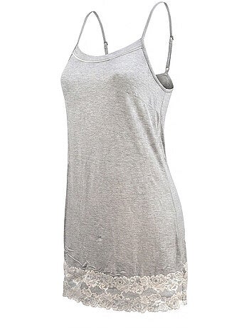 Pigiamone Donna OZABI Kimono Pizzi Viscosa 2 Pezzi