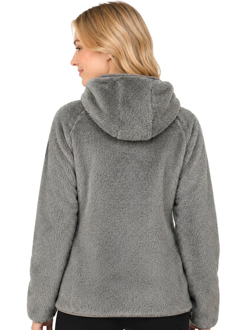 Pile caldo invernale con cappuccio toscanaoral – kaporal Grigio chiaro - Kiabi