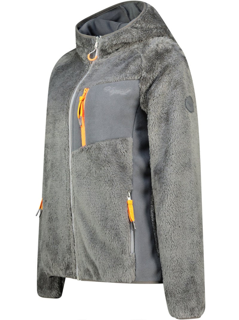 Pile caldo invernale con cappuccio toscanaoral – kaporal Grigio chiaro - Kiabi