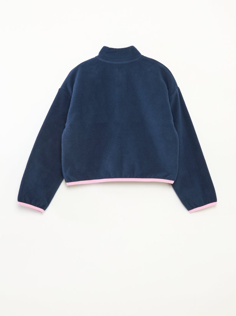 Pile collo camionista con bordino Blu - Kiabi