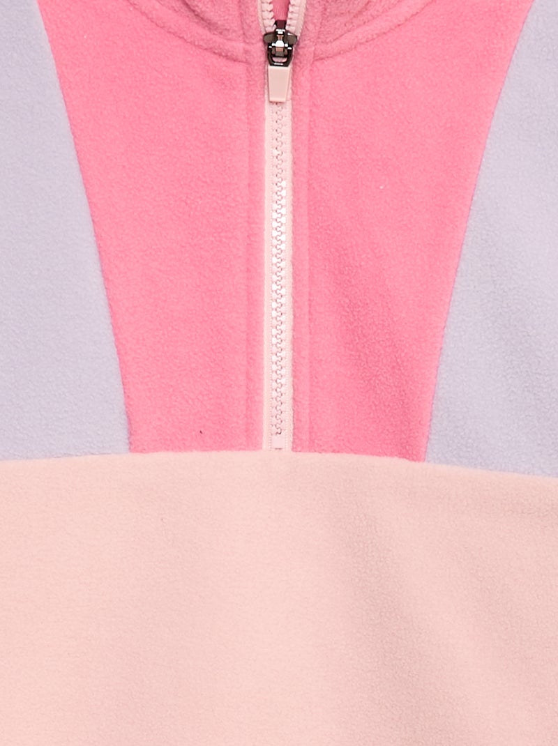 Pile collo camionista con bordino Rosa - Kiabi
