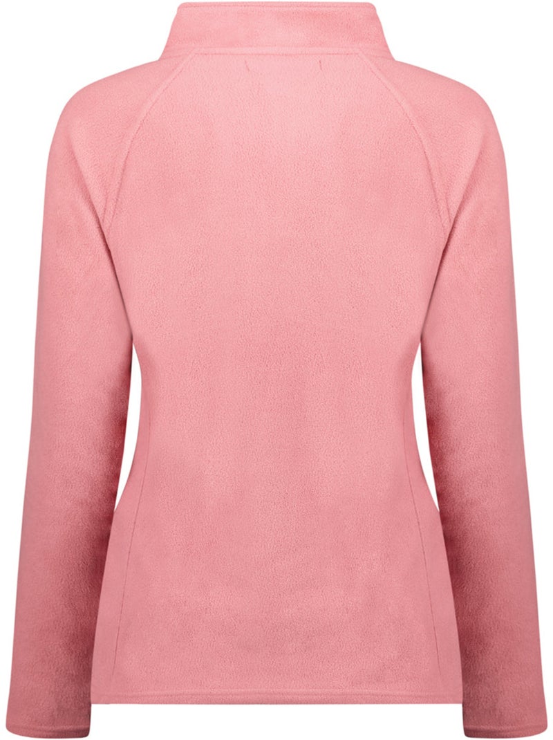 Pile sottile con zip e collo alto tugeak – canadian peak Rosa pallido - Kiabi