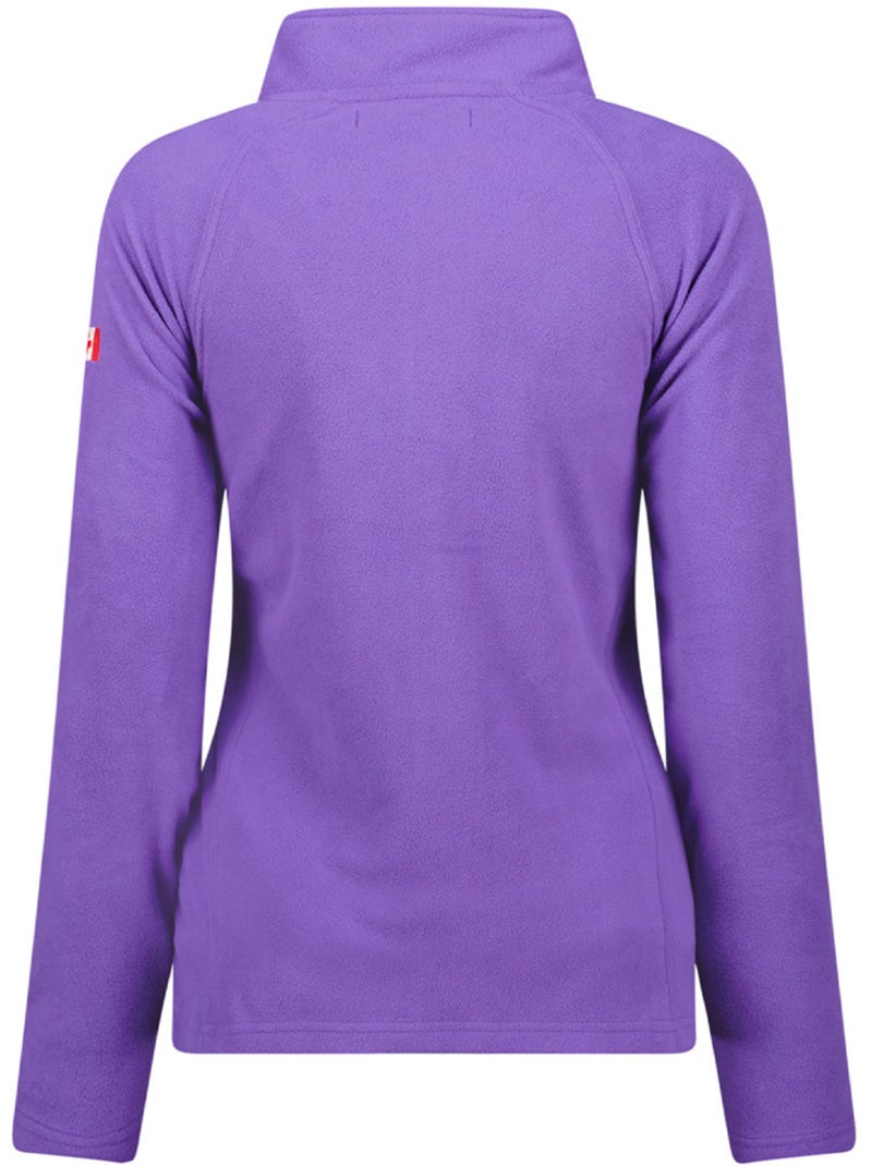 Pile sottile con zip e collo alto tugeak – canadian peak Viola - Kiabi