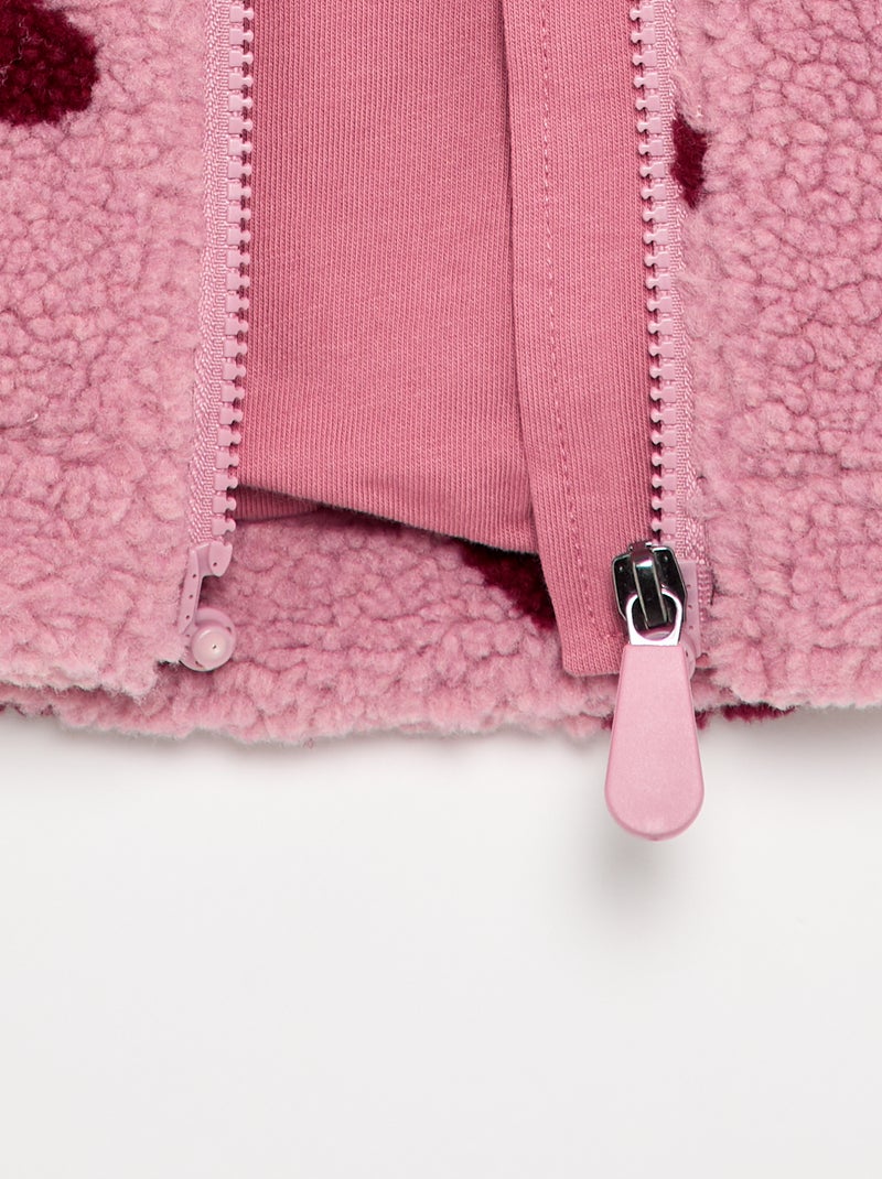 Pile stampato - collezione facile da indossare Rosa - Kiabi