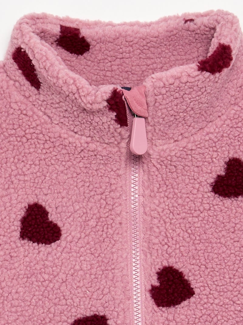 Pile stampato - collezione facile da indossare Rosa - Kiabi