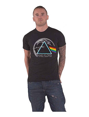 Pink Floyd Dark Side Of The Moon Maglietta Effetto invecchiato Adulto Unisex