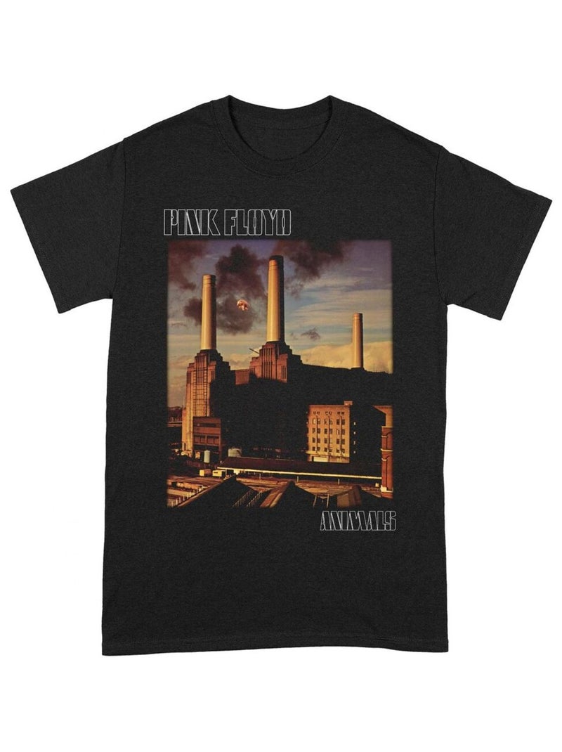 Pink Floyd Maglietta Animali Adulto Unisex Nero - Kiabi