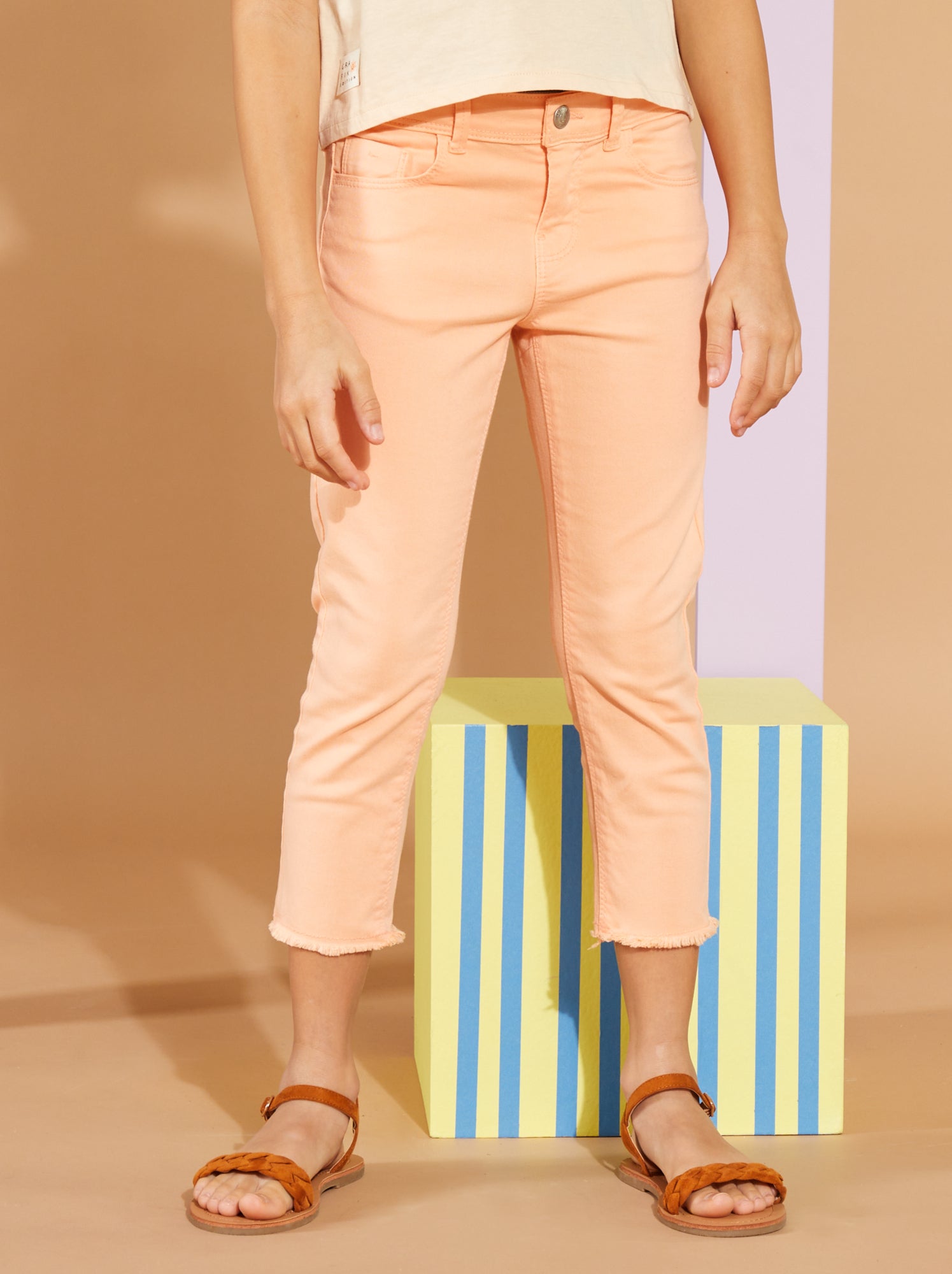 Pantaloni Pinocchietto Pantaloni Capri Donna Larghi Curvy