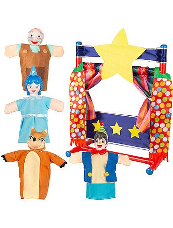 Pinocchio puppet theater set cucu show