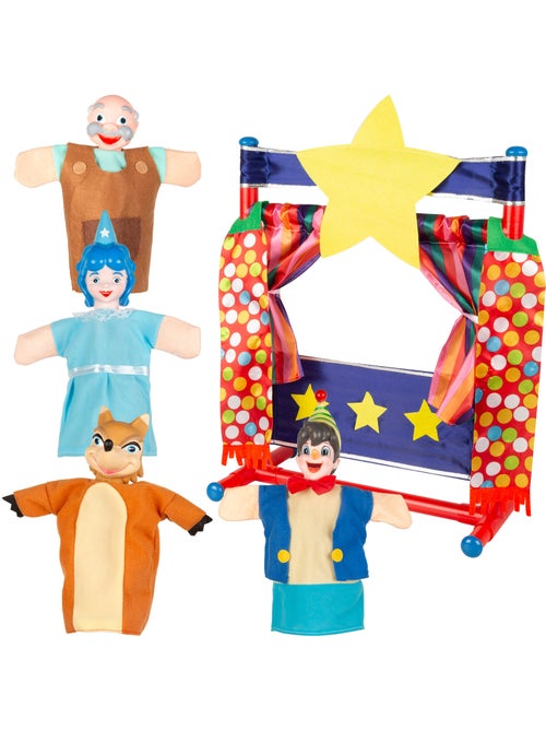 Pinocchio puppet theater set cucu show - Kiabi