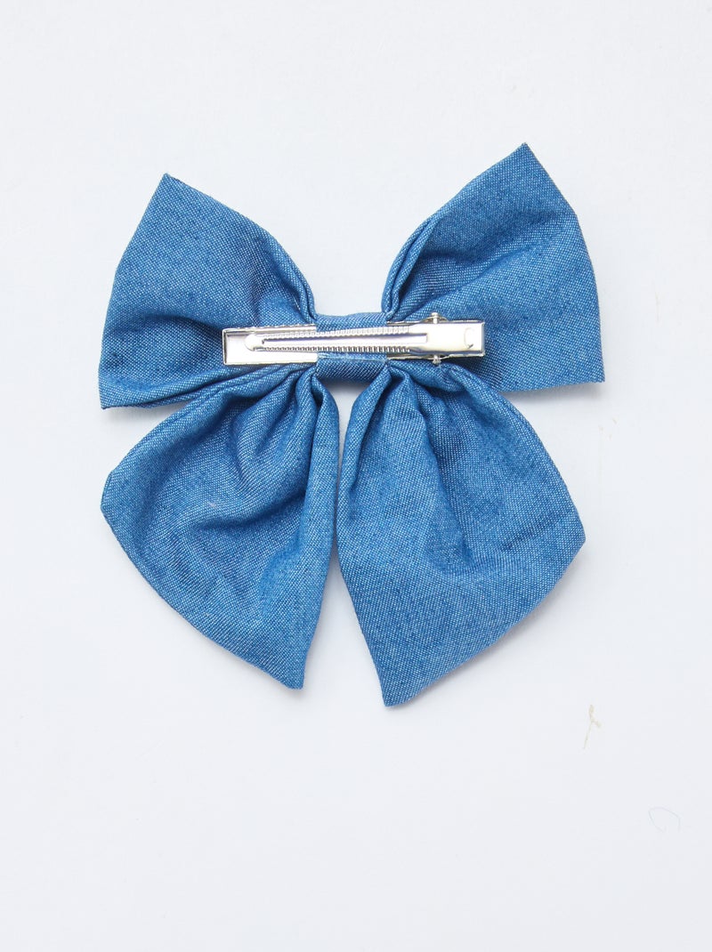 Pinza con fiocco ricamato Blu - Kiabi