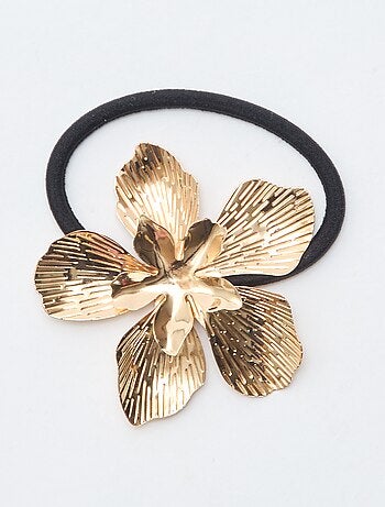 Pinze a coccodrillo a forma di fiore dorate