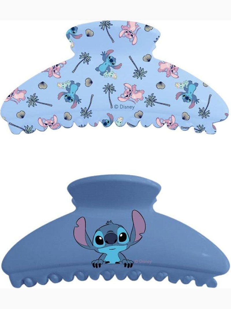 Pinze per capelli bambino Stitch & Angel : lotto di 2 grandi artigli Multicolore - Kiabi