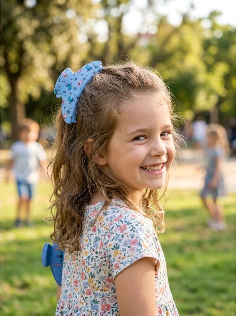 Pinze per capelli bambino stitch & angel : lotto di 2 grandi artigli Multicolore - Kiabi