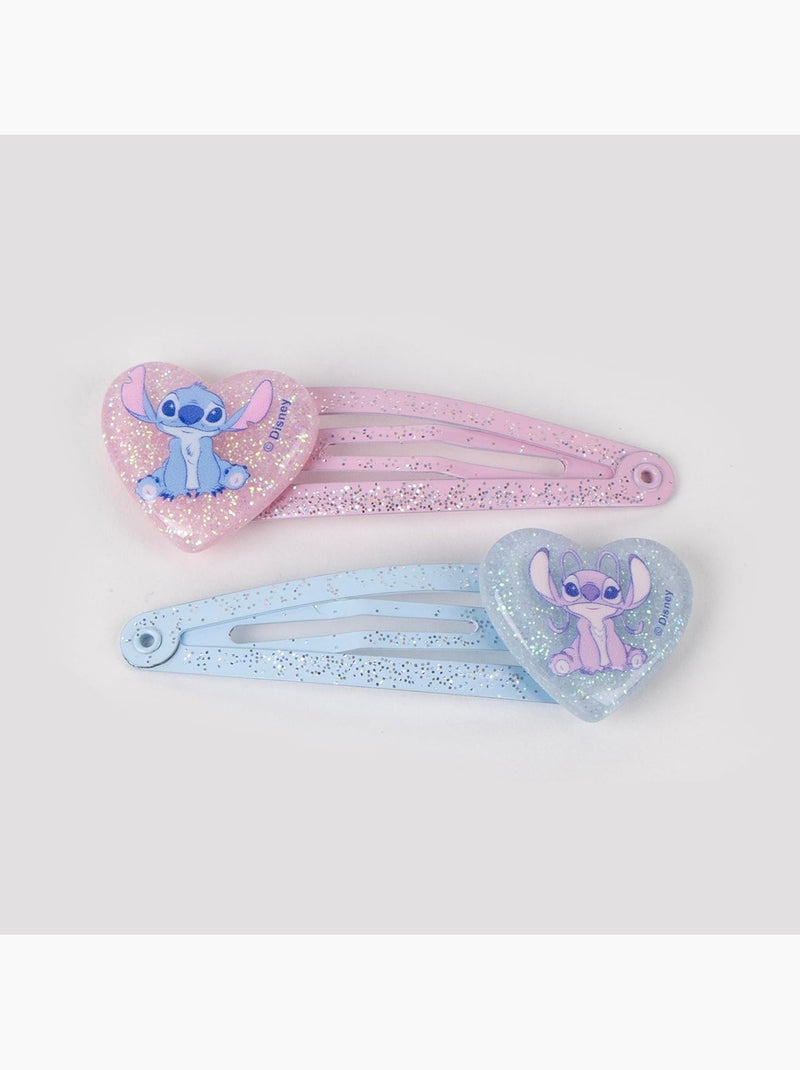 Pinze per capelli bambino Stitch & Angel pastello con paillettes: lotto di 6 Multicolore - Kiabi