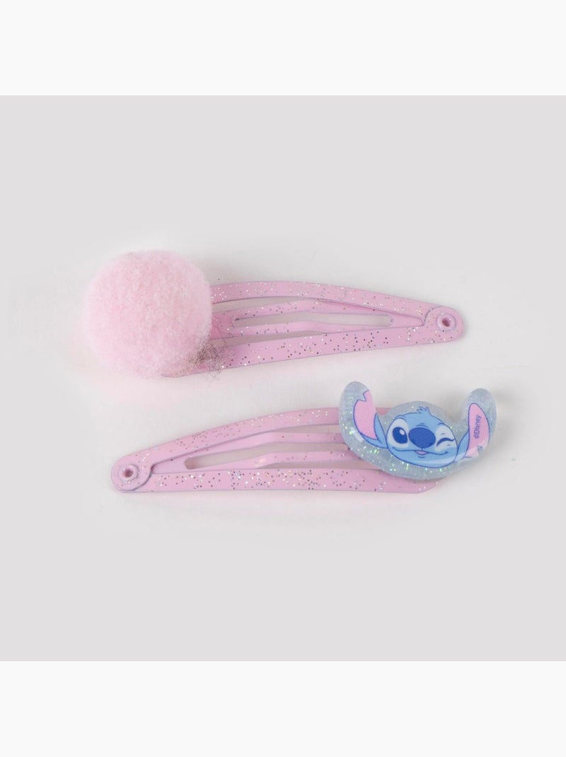 Pinze per capelli bambino Stitch & Angel pastello con paillettes: lotto di 6 Multicolore - Kiabi