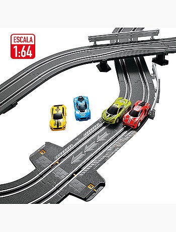 Pista da corsa magnetica con 2 auto e 2 controller progressivi speed & go